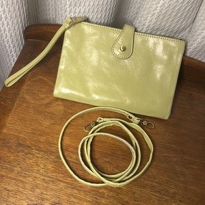 Hobo Light Avocado Green Convertible Crossbody / Clutch